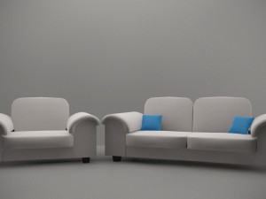living room sofa collection 3D Model