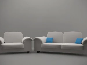 living room sofa collection 3D Model