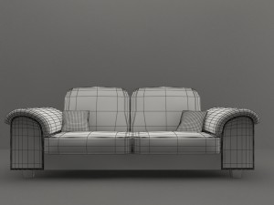 living room sofa collection 3D Model
