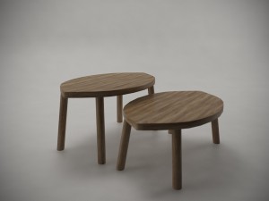 coffee table collection - game ready 3D Model