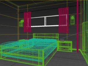 мистер спальня 03 3D Модель