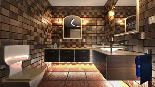 mr bathroom 01 3D Model .c4d .max .obj .3ds .fbx .stl .blend 