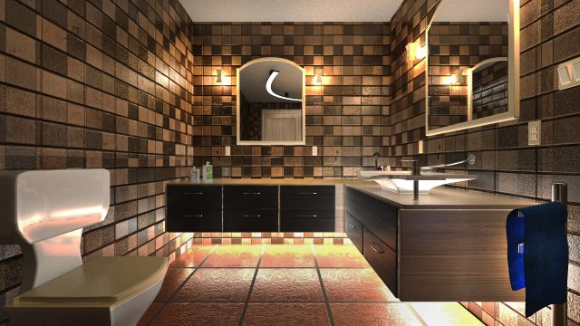 мистер ванная комната 01 3D Модель .c4d .max .obj .3ds .fbx .stl .blend