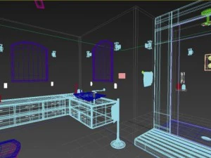 мистер ванная комната 01 3D Модель
