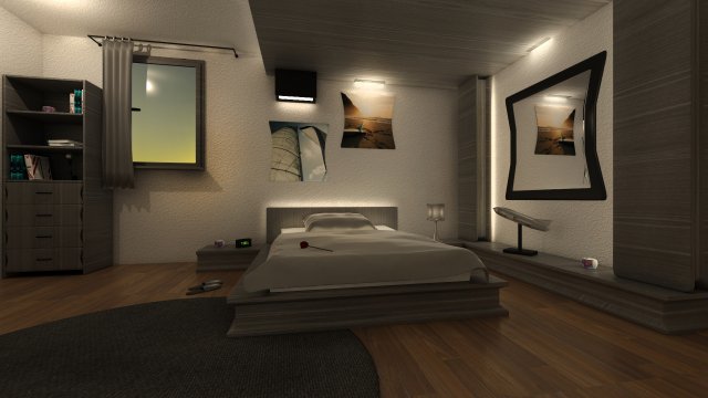 mr bedroom 05 3D 모델 .c4d .max .obj .3ds .fbx .stl .blend 