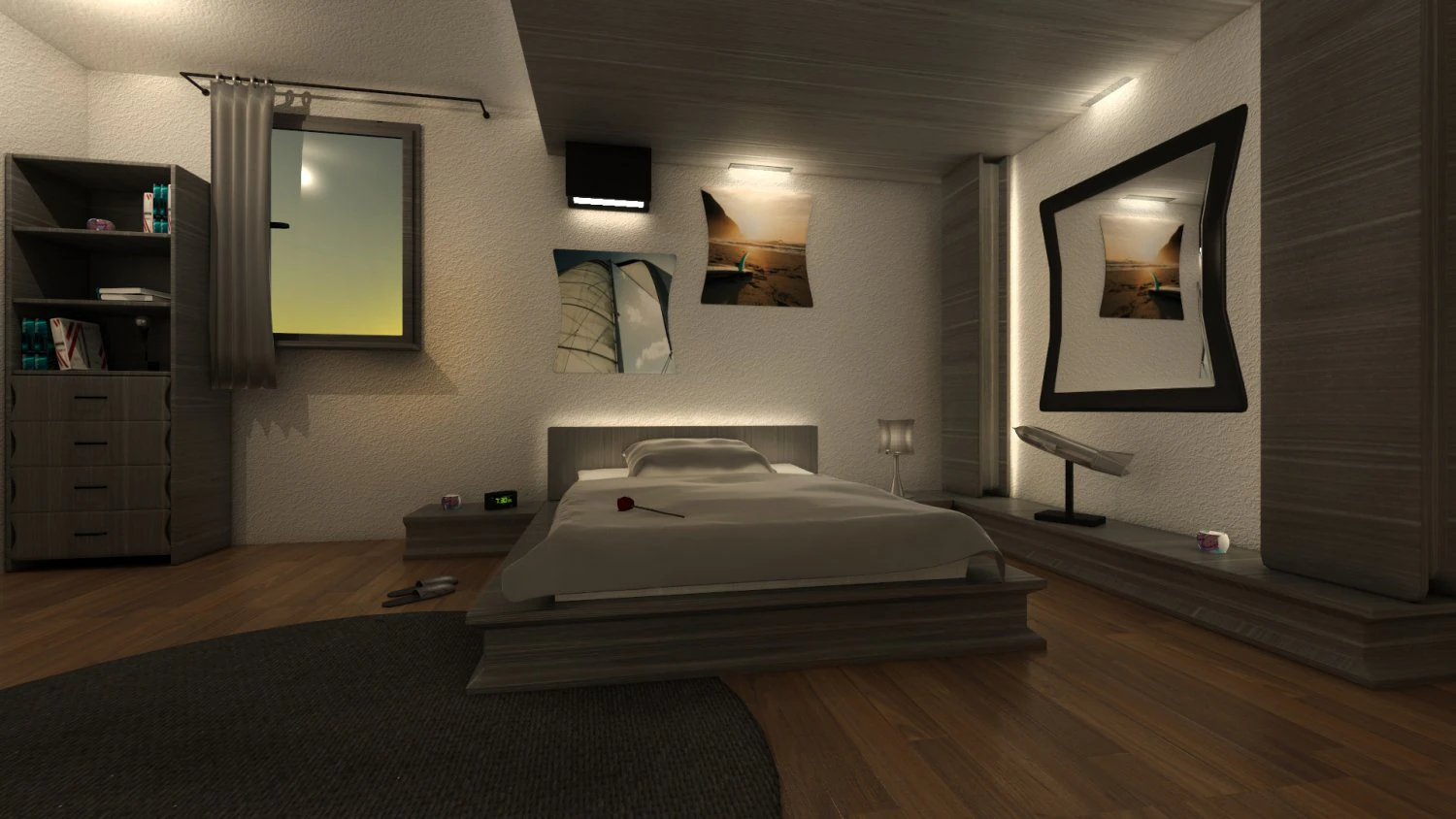 mr bedroom 05 3D Model .c4d .max .obj .3ds .fbx .stl .blend 