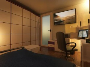 senhor quarto de visualiza&ccedil;&atilde;o Modelo 3D