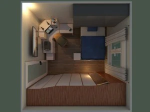 senhor quarto de visualiza&ccedil;&atilde;o Modelo 3D