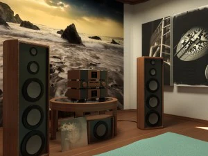 мистер аудио комната 3D Модель