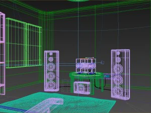 mr audio room 3D Model