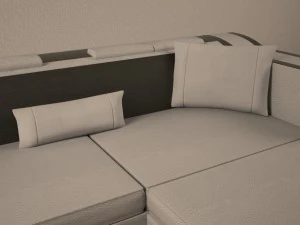 black and white sofa 3D Model