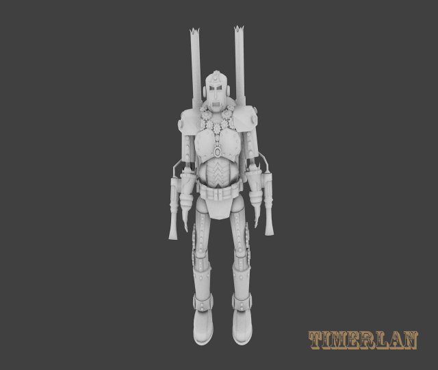 fiery inquisitor 3D 모델 .c4d .max .obj .3ds .fbx .stl .blend