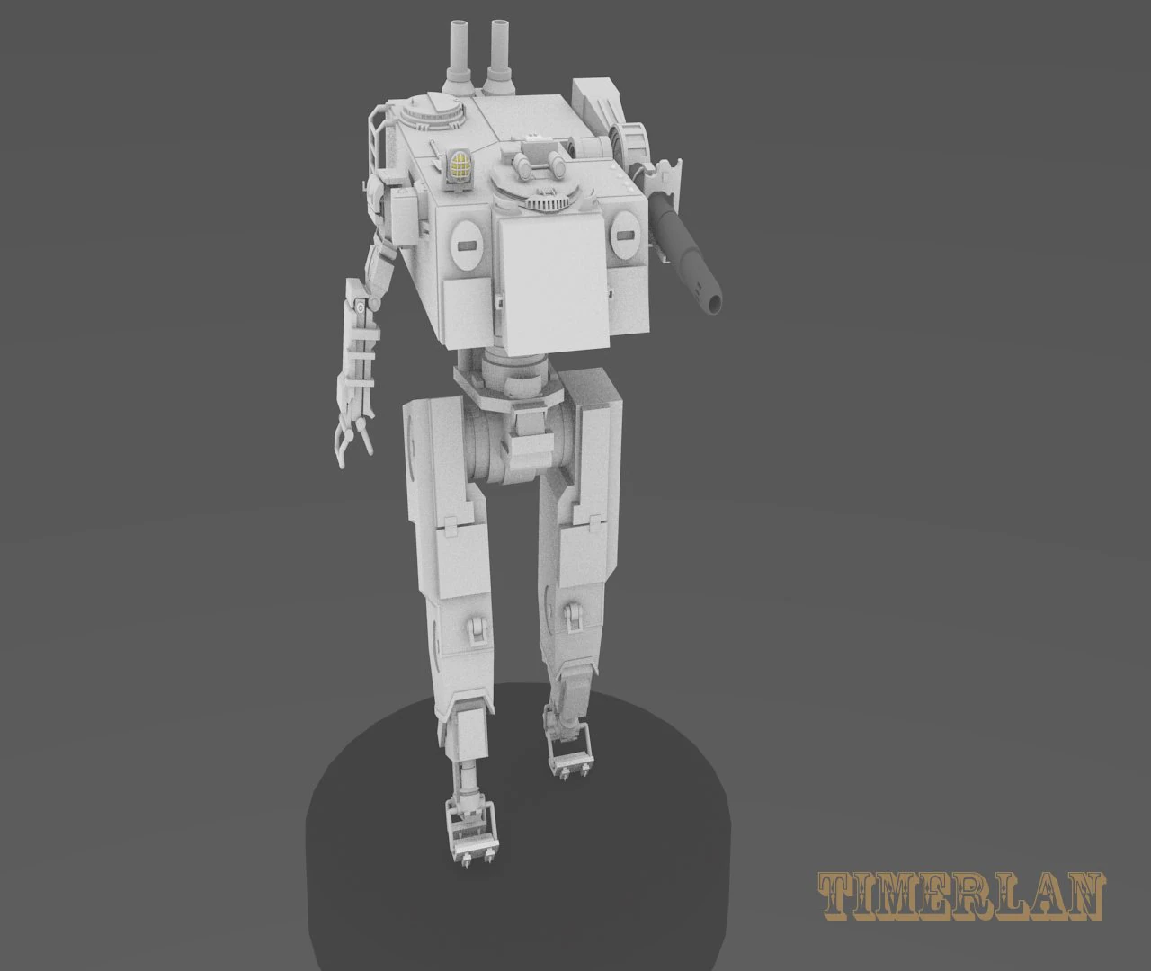 steel punitor 3D Model .c4d .max .obj .3ds .fbx .stl .blend 