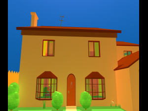 simpsons home 3D 模型