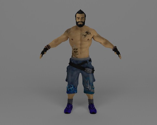 bodybuilder Model 3D .c4d .max .obj .3ds .fbx .stl .blend 