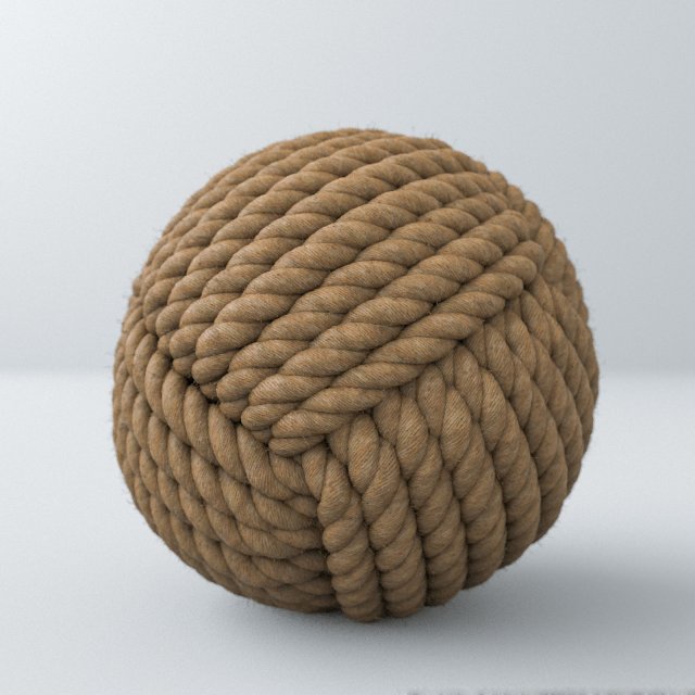 ropeball Model 3D .c4d .max .obj .3ds .fbx .stl .blend 