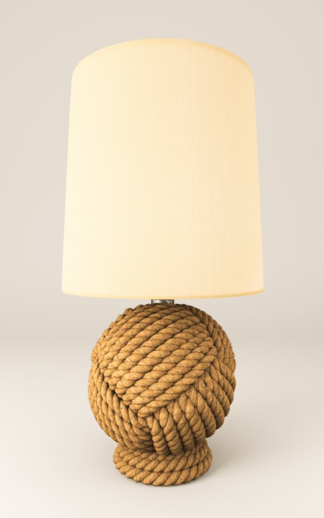 rope lamp 3D 模型 .c4d .max .obj .3ds .fbx .stl .blend 