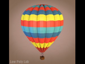 low poly balloon 3D Model