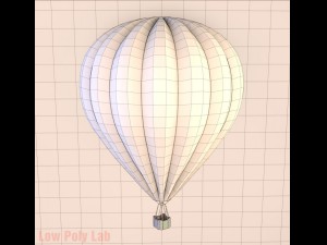 low poly balloon 3D-Modell