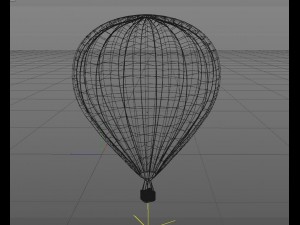 low poly balloon 3D-Modell