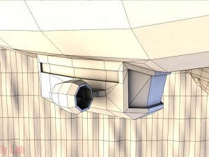 low poly airship Modello 3D