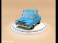 low poly family car Modelo 3D