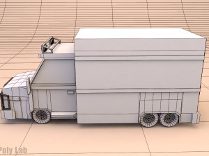 low poly truck 3D Model