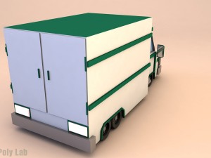 low poly truck 3D Model