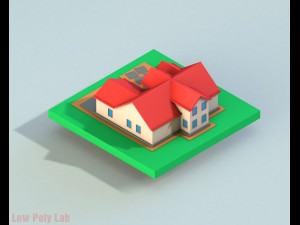 low poly house 3D Model