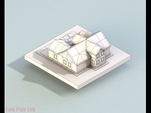low poly house 3D Model