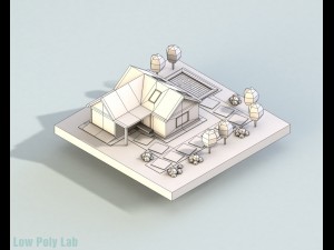 low poly house 3D Model