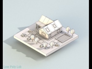 low poly house 3D Model