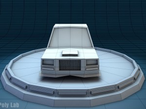 low poly racing car 3D Model