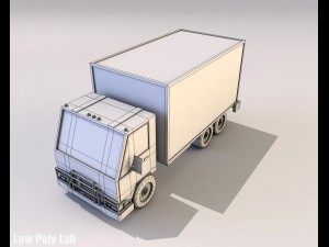 cartoon truck low poly 3D Модель