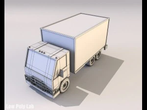 cartoon truck low poly 3D Model
