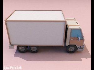 cartoon truck low poly 3D Модель