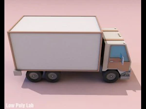 cartoon truck low poly 3D Model