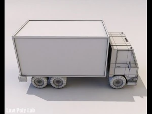 cartoon truck low poly 3D Model