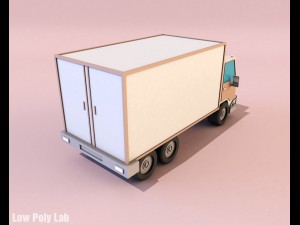 cartoon truck low poly 3D Модель