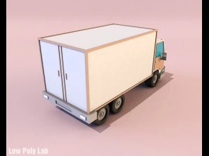 cartoon truck low poly 3D Model