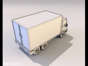 cartoon truck low poly 3D Модель