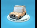 cartoon family car low poly Modelo 3D