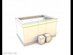 cartoon city buildings low poly Modelo 3D
