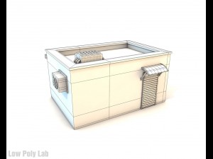 cartoon city buildings low poly Modelo 3D