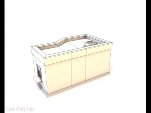 cartoon city buildings low poly 3D Model
