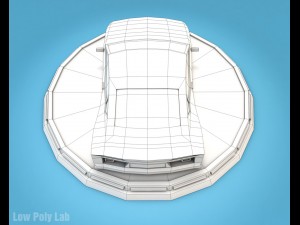 cartoon racing jeep low poly 3D Model