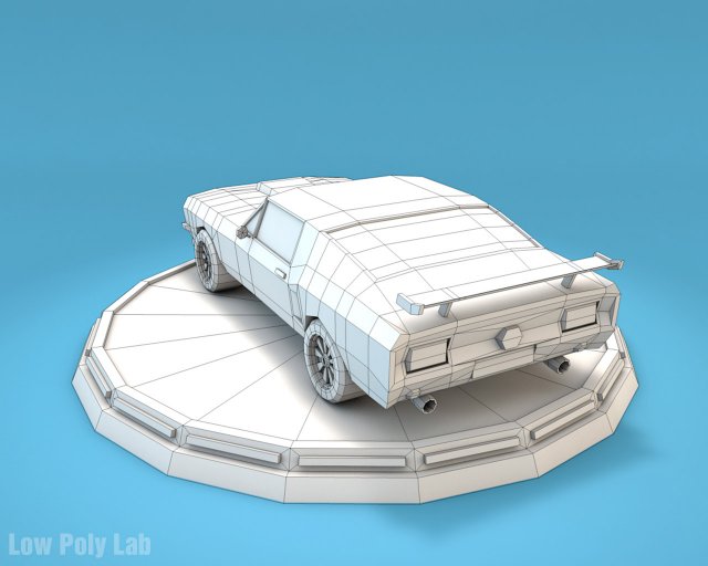 cartoon car low poly 3D Model in Racing 3DExport