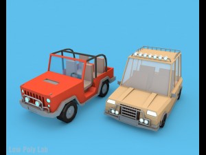 low poly office on phone screen 3D Model