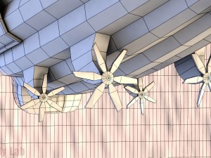 cartoon airship low poly blimp 3Dモデル