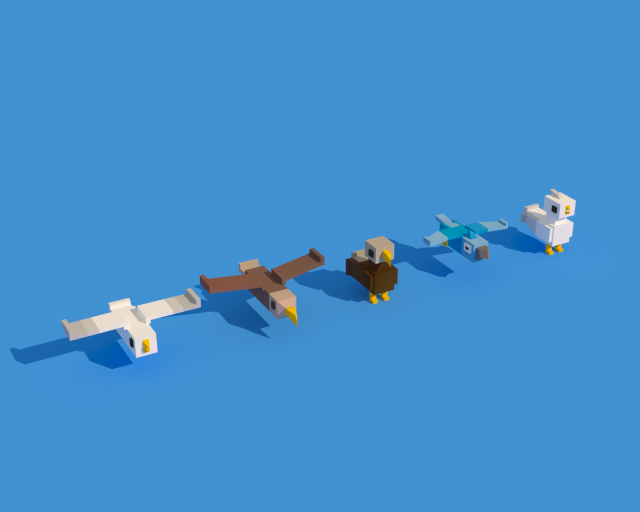 low poly animals birds 3D Модель .c4d .max .obj .3ds .fbx .stl .blend 